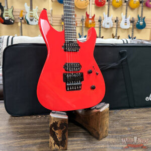 Jackson American Series Virtuoso Floyd Rose HH Ebony Fingerboard Rocket Red 8.10 lbs - Image 7