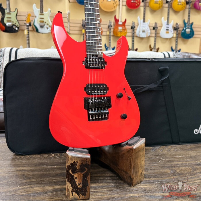 Jackson American Series Virtuoso Floyd Rose HH Ebony Fingerboard Rocket Red 8.10 lbs - Image 7