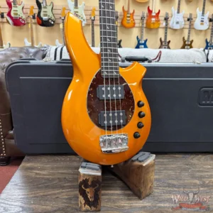 2007 Ernie Ball Music Man Bongo 4 HH Rosewood Fingerbooard Desert Gold (Orange) 9.45 lbs - Image 7