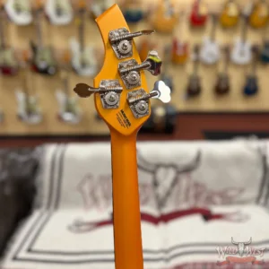 2007 Ernie Ball Music Man Bongo 4 HH Rosewood Fingerbooard Desert Gold (Orange) 9.45 lbs - Image 9