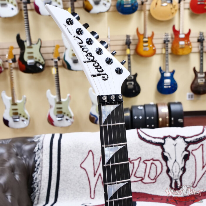 Jackson American Series Rhoads RR24 FR Floyd Rose Ebony Fingerboard Snow White 7.75 lbs - Image 6