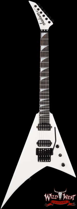 Jackson American Series Rhoads RR24 FR Floyd Rose Ebony Fingerboard Snow White 7.75 lbs