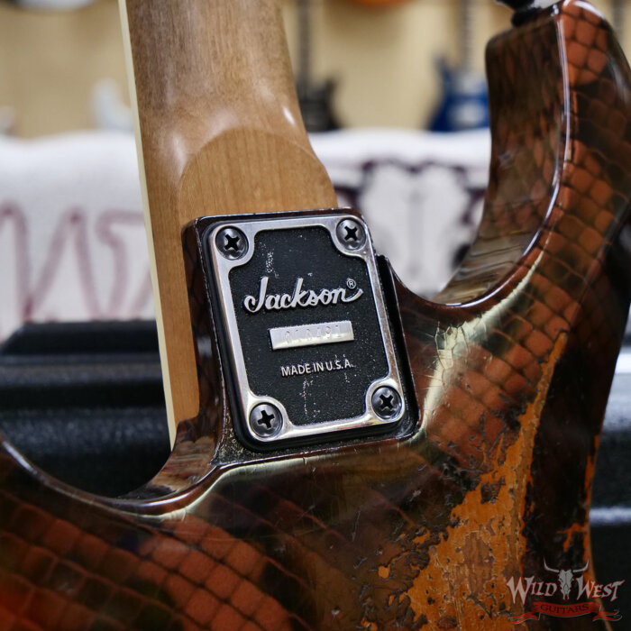 Jackson USA Custom Shop DK-2H FR Dinky Floyd Rose Relic Roasted Rattler 7.75 lbs - Image 12