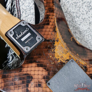 Jackson USA Custom Shop DK-2H FR Dinky Floyd Rose Relic Roasted Rattler 7.75 lbs - Image 14