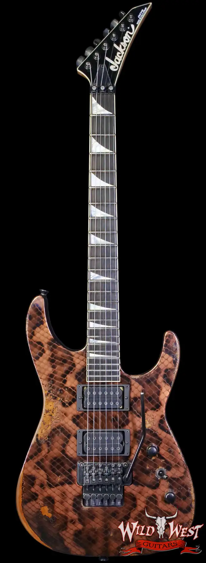 JacksonCS-XN010491-Main Jackson USA Custom Shop DK-2H FR Dinky Floyd Rose Relic Roasted Rattler 7.75 lbs - Image 1