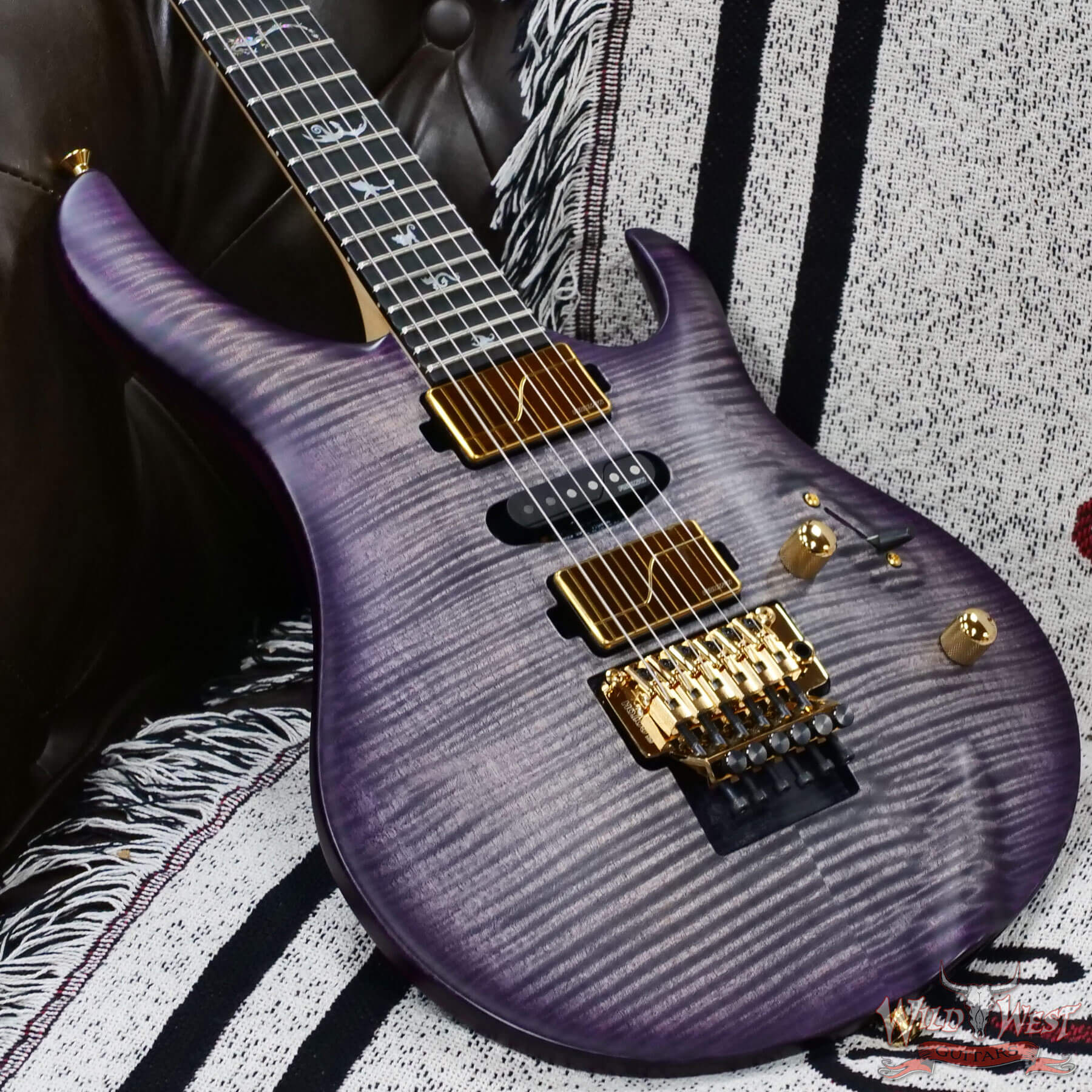 PRS-0416232-D3 2025 Paul Reed Smith PRS Core Herman Li Signature Chleo Limited Edition Charcoal Purple Burst 6.90 lbs - Image 8