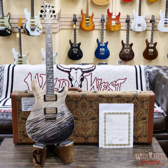 PRS Private Stock # 11310 Custom 24 Hardtail Flame Maple Top & Fingerboard Frostbite Crossfade with Doghair Back 7.80 lbs - Image 6
