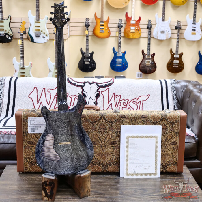 PRS Private Stock # 11310 Custom 24 Hardtail Flame Maple Top & Fingerboard Frostbite Crossfade with Doghair Back 7.80 lbs - Image 10