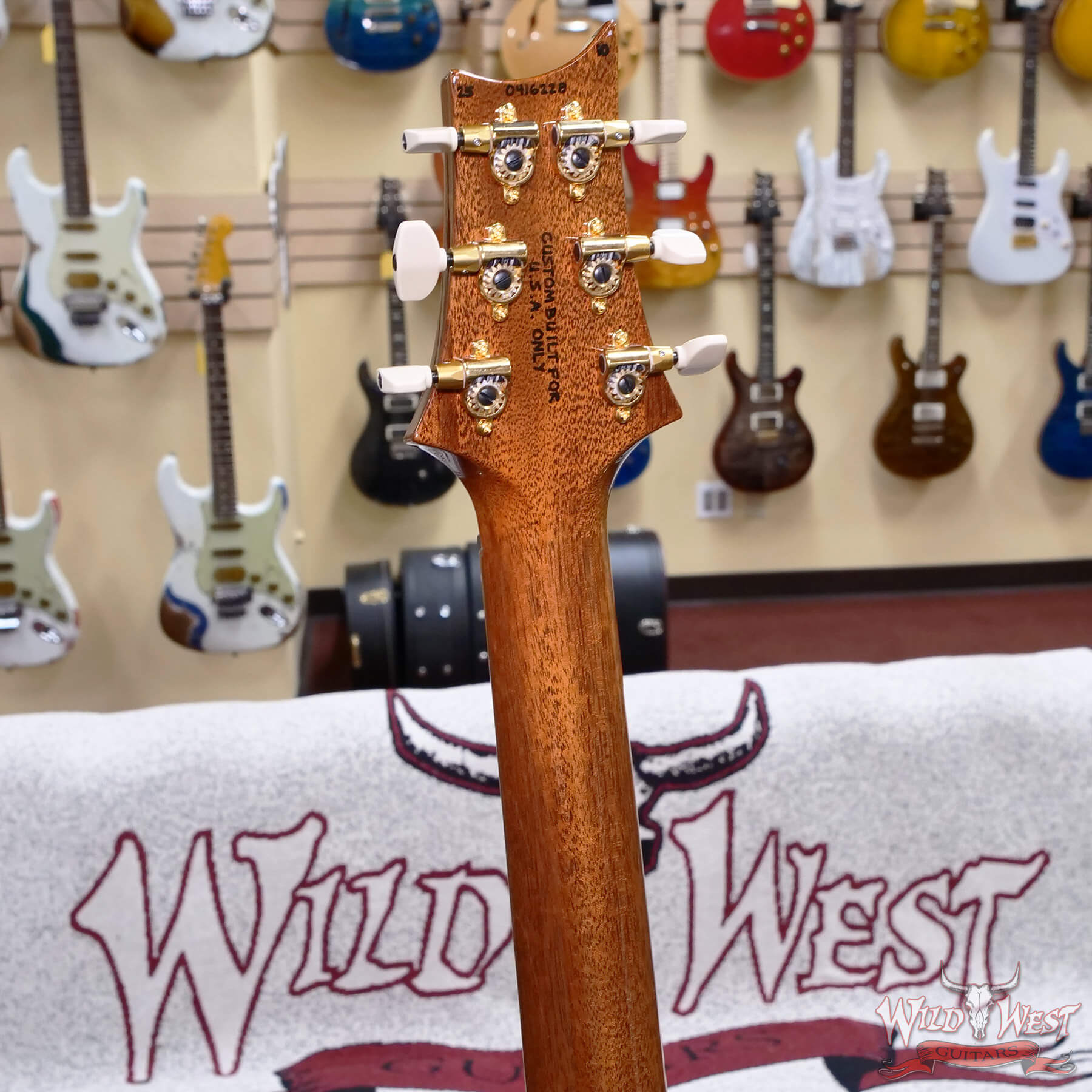 PRS-WL-0416228-D6 2025 Paul Reed Smith PRS Wood Library 10 Top Custom 24 Brazilian Rosewood Bonnie Pink with Natural Back 7.60 lbs - Image 11