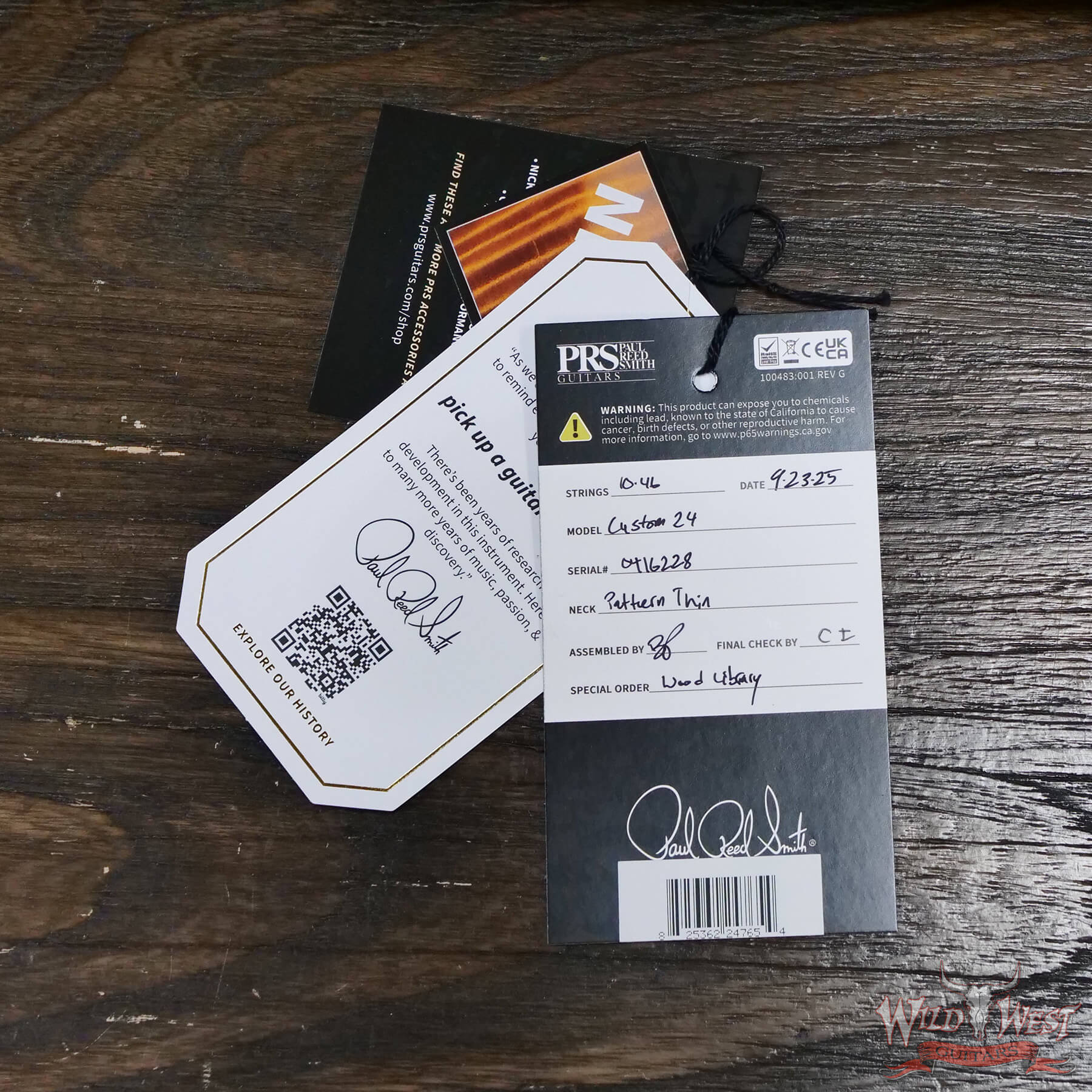PRS-WL-0416228-D8 2025 Paul Reed Smith PRS Wood Library 10 Top Custom 24 Brazilian Rosewood Bonnie Pink with Natural Back 7.60 lbs - Image 13