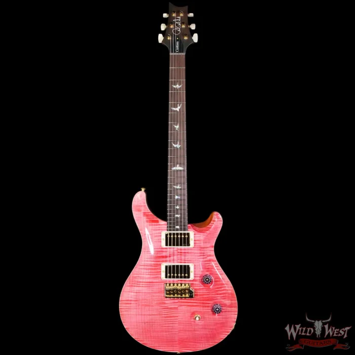 2025 Paul Reed Smith PRS Wood Library 10 Top Custom 24 Brazilian Rosewood Bonnie Pink with Natural Back 7.85 lbs - Image 3
