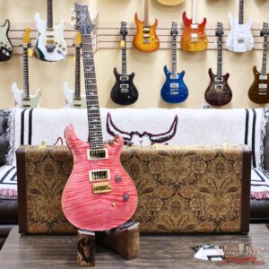 2025 Paul Reed Smith PRS Wood Library 10 Top Custom 24 Brazilian Rosewood Bonnie Pink with Natural Back 8.00 lbs - Image 6
