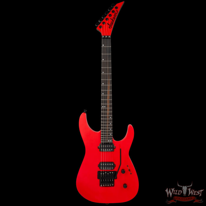 Jackson American Series Virtuoso Floyd Rose HH Ebony Fingerboard Rocket Red 8.10 lbs - Image 3