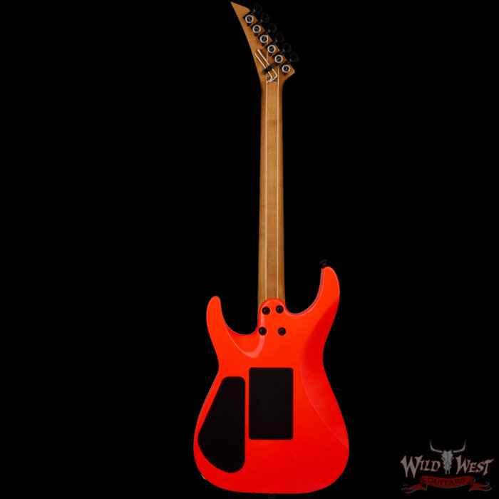 Jackson American Series Virtuoso Floyd Rose HH Ebony Fingerboard Rocket Red 8.10 lbs - Image 4