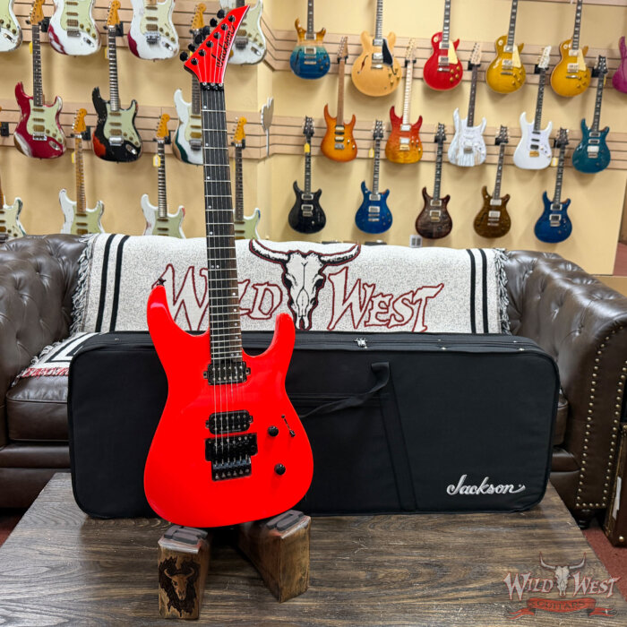 Jackson American Series Virtuoso Floyd Rose HH Ebony Fingerboard Rocket Red 8.10 lbs - Image 5