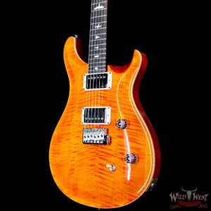 2023 Paul Reed Smith PRS Wild West Guitars 2023 Special Run CE 24 Painted Black Neck 57/08 Pickups Orange - Image 2