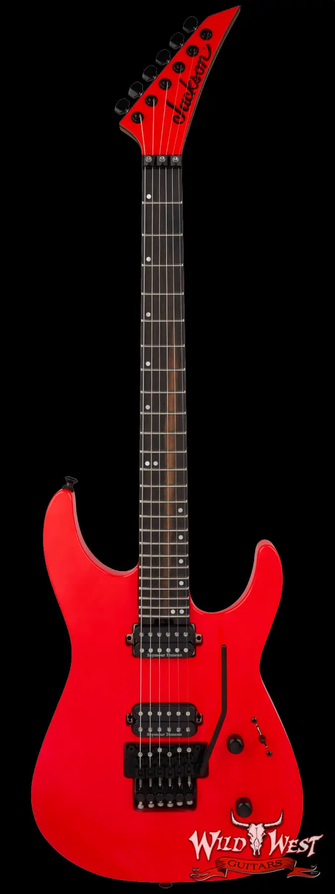 wwg-main 1 Jackson American Series Virtuoso Floyd Rose HH Ebony Fingerboard Rocket Red 8.10 lbs - Image 1