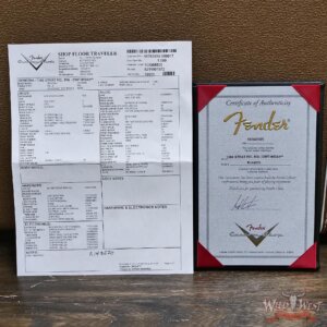 Fender Custom Shop Andy Hicks Masterbuilt 1963 Stratocaster Relic Aged Olympic White 7.30 lbs - Image 14