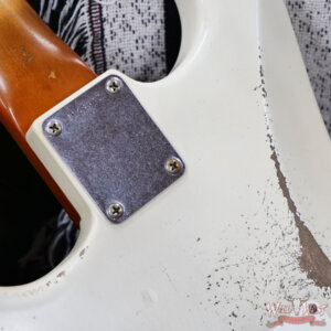 Fender Custom Shop Andy Hicks Masterbuilt 1963 Stratocaster Relic Aged Olympic White 7.30 lbs - Image 13