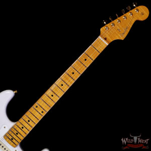 2025 Fender  Limited Edition American Vintage II 1957 Stratocaster Flame Maple Neck Custom Shop Pickups White Blonde 8.75 lbs - Image 4
