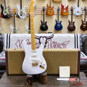 2025 Fender  Limited Edition American Vintage II 1957 Stratocaster Flame Maple Neck Custom Shop Pickups White Blonde 8.75 lbs - Image 6