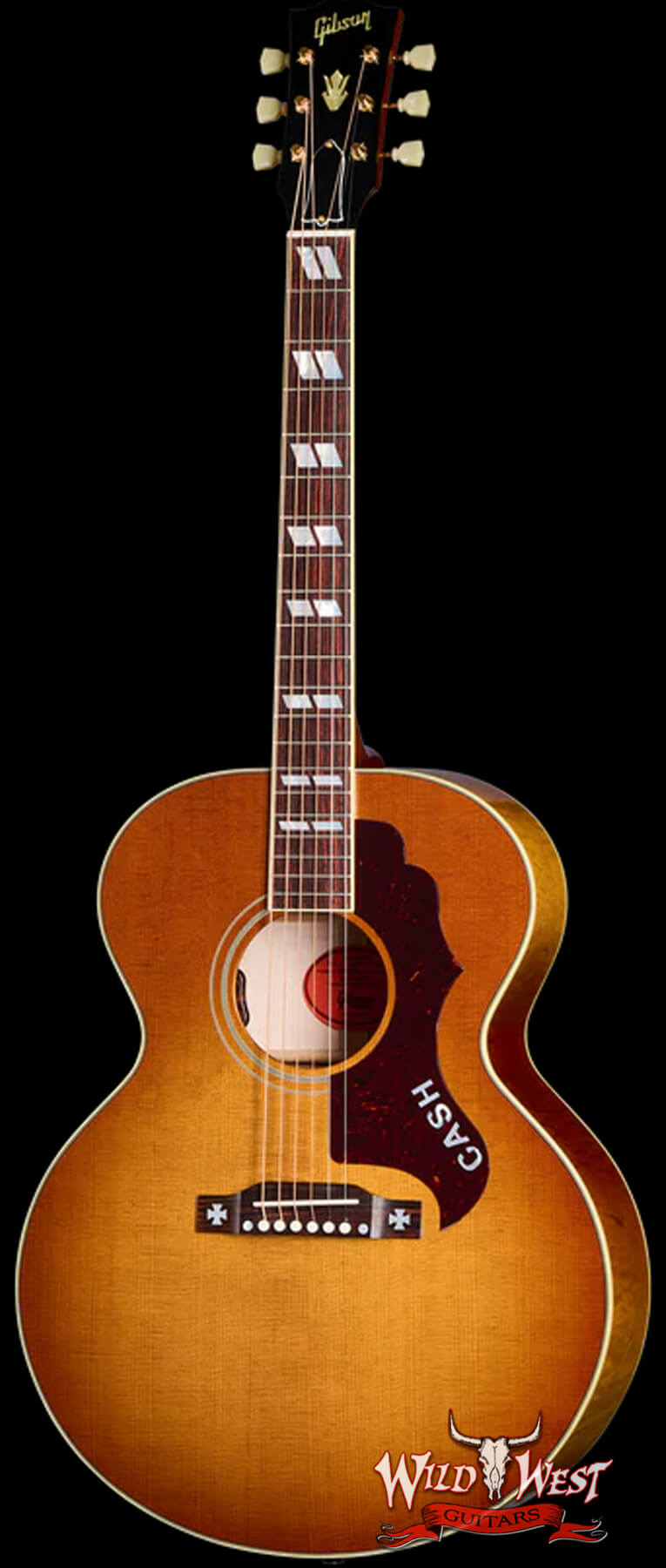 GibsonCS-20864130-Main Gibson Custom Shop Rosanne Cash J-185 Heritage Cherry Sunburst 4.40 lbs - Image 1