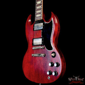 Gibson Custom Shop 1961 Les Paul SG Standard Reissue Stop Bar VOS Cherry Red 7.10 lbs - Image 2