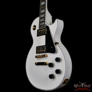 Gibson Custom Shop Les Paul Custom Ebony Fingerboard Gloss Alpine White 9.55 lbs - Image 2