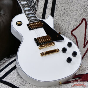 Gibson Custom Shop Les Paul Custom Ebony Fingerboard Gloss Alpine White 9.55 lbs - Image 7