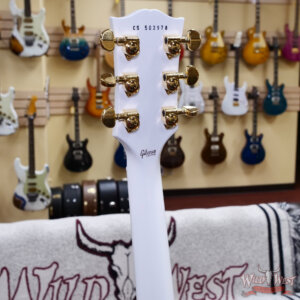 Gibson Custom Shop Les Paul Custom Ebony Fingerboard Gloss Alpine White 9.55 lbs - Image 9