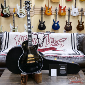 Gibson Custom Shop Les Paul Custom Ebony Fingerboard Gloss Ebony (Black) 9.50 lbs - Image 5