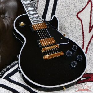 Gibson Custom Shop Les Paul Custom Ebony Fingerboard Gloss Ebony (Black) 9.50 lbs - Image 7