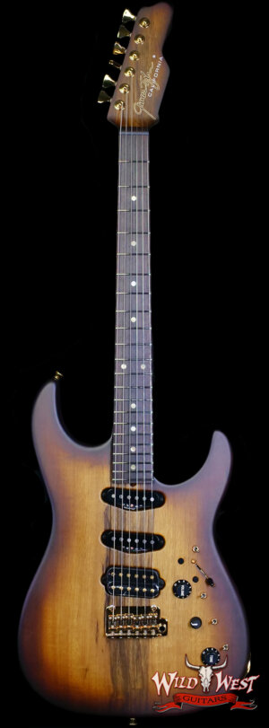 James Tyler USA Studio Elite HSS Rear Rout Black Limba Body & Neck Rosewood Fingerboard Matte Natural Burst 6.90 lbs