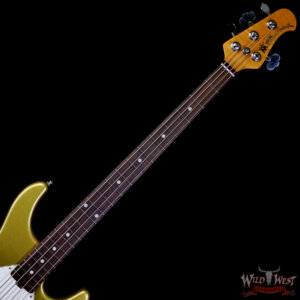 2010 Ernie Ball Music Man Classic Sterling 4 H 4-String Bass Guitar Gold Metallic 8.70 lbs - Image 4