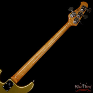 2010 Ernie Ball Music Man Classic Sterling 4 H 4-String Bass Guitar Gold Metallic 8.70 lbs - Image 5