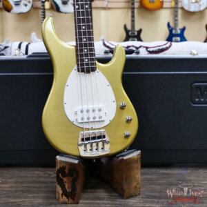 2010 Ernie Ball Music Man Classic Sterling 4 H 4-String Bass Guitar Gold Metallic 8.70 lbs - Image 8