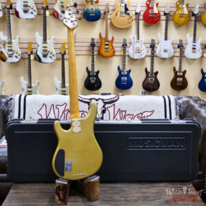 2010 Ernie Ball Music Man Classic Sterling 4 H 4-String Bass Guitar Gold Metallic 8.70 lbs - Image 9