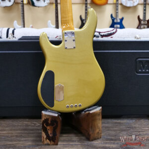 2010 Ernie Ball Music Man Classic Sterling 4 H 4-String Bass Guitar Gold Metallic 8.70 lbs - Image 11