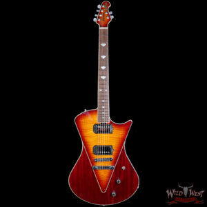 2013 Ernie Ball Music Man Armada HH Tune-o-matic Bridge Flame Maple Top Sunburst 8.25 lbs - Image 4