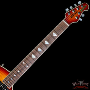 2013 Ernie Ball Music Man Armada HH Tune-o-matic Bridge Flame Maple Top Sunburst 8.25 lbs - Image 3