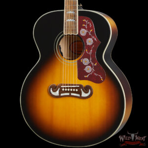Epiphone J-200 All Solid Wood with Fishman Pickup Aged Vintage Sunburst Gloss 5.80 lbs - Image 2