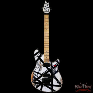 EVH Custom Shop USA Special Edition Wolfgang EVH Stripes White/Black Relic 8.05 lbs - Image 3