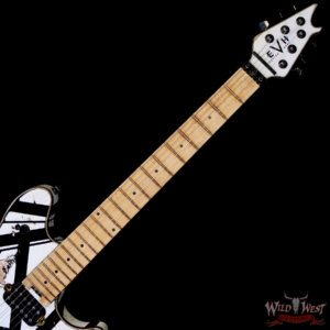 EVH Custom Shop USA Special Edition Wolfgang EVH Stripes White/Black Relic 8.05 lbs - Image 4
