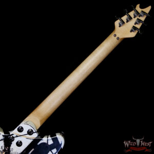 EVH Custom Shop USA Special Edition Wolfgang EVH Stripes White/Black Relic 8.05 lbs - Image 5