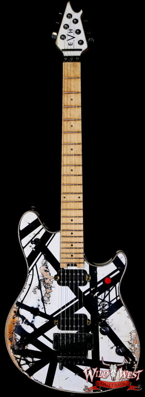 EVH Custom Shop USA Special Edition Wolfgang EVH Stripes White/Black Relic 8.05 lbs