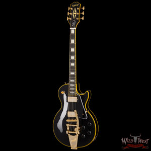 Epiphone Joe Bonamassa 1959 Les Paul Custom with Bigsby Antique Ebony 9.25 lbs - Image 3