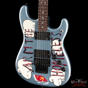 Fender Presents: Tom Morello "Arm The Homeless" Rosewood Fingerboard Blue Ice Metallic 8.30 lbs - Image 2