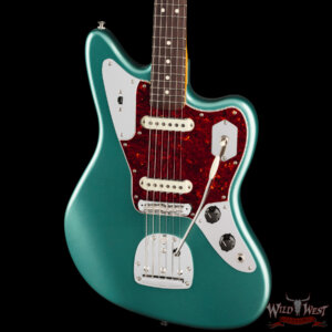 Fender American Professional Classic Jaguar Rosewood Fingerboard Faded Sherwood Green Metallic 8.60 lbs - Image 2