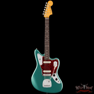 Fender American Professional Classic Jaguar Rosewood Fingerboard Faded Sherwood Green Metallic 8.60 lbs - Image 3