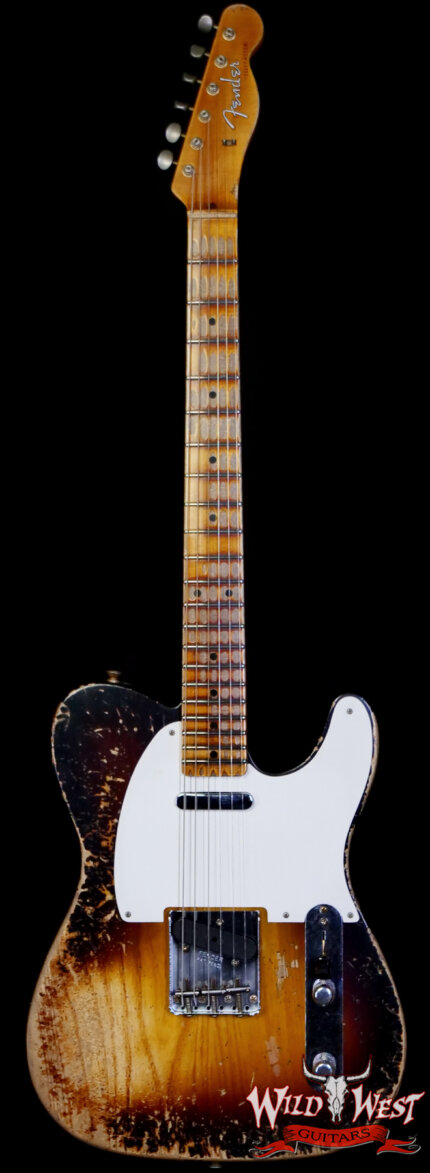 Fender Custom Shop Limited Edition 1957 Telecaster Super Heavy Relic 2 Tone Sunburst 7.05 lbs